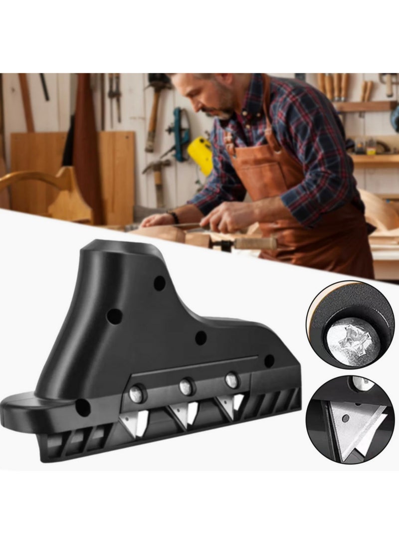 45 Degree Plasterboard Chamfer Tool Drywall Corner Trimmer Right Angle Bevel Planer for Gypsum Board Edge Professional Hand Tool for Drywall Cutting and Edge Shaping - Image 4